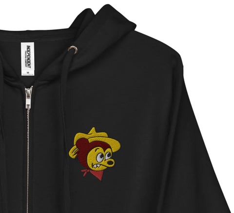 Glum Bear Unisex fleece zip up hoodie