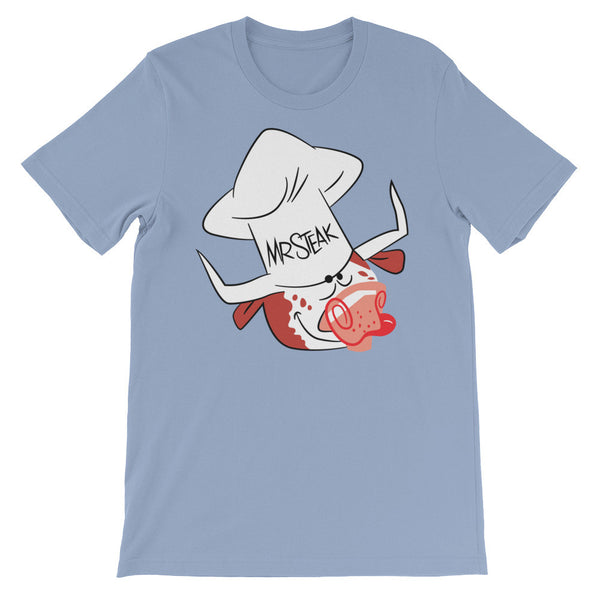 Mr. Steak Unisex short sleeve t-shirt
