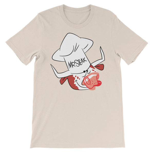 Mr. Steak Unisex short sleeve t-shirt